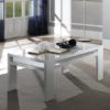 Claire Coffee Table In White High Gloss And Steel Effect