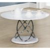 Einav Modern Coffee Table Round In White High Gloss