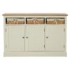 Henrik Wooden Sideboard In Cream With 3 Doors