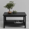 Macron Wooden Square Coffee table In Matt Black