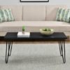 Ower Wooden Retro Coffee Table In Black Oak