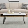 Ower Wooden Retro Coffee Table In White