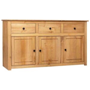 Bury Wooden Sideboard With 3 Doors 3 Drawers In Brown