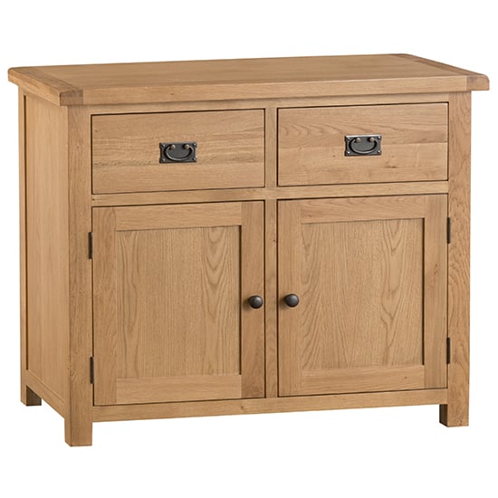 Concan Wooden 2 Doors And 2 Drawers Sideboard In Medium Oak