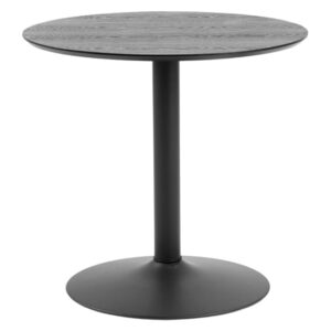 Ibika Wooden Coffee Table With Metal Base In Matt Black