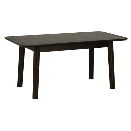 Deland Wooden Coffee Table Rectangular In Black