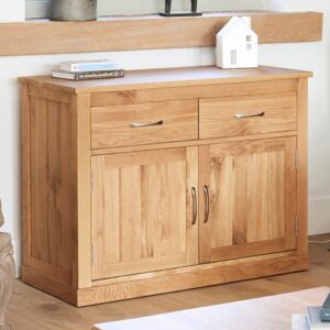 Fornatic Wooden Sideboard In Mobel Oak With 2 Doors 2 Drawers