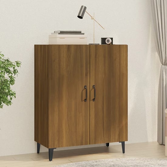 Kaniel Wooden Sideboard With 2 Doors In Brown Oak