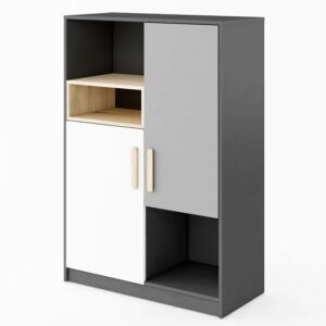 Pearl Kids Wooden Sideboard With 2 Doors In Graphite